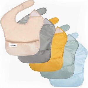 NWT Set-5 Tiny Twinkle Mess-Proof Baby Bib - Waterproof